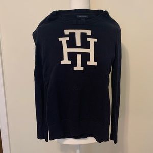 Navy Tommy Hilfiger Emblem Sweater